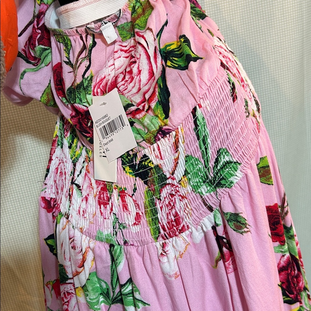 AFRM Pink Floral Maxi Dress-New with Tags - Picture 6 of 6